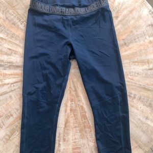 Under Armour Pants Dry Fit Womens Blue Grey Workout Pants Medium